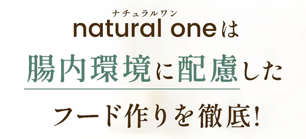 natural one（ナチュラルワン）の特徴